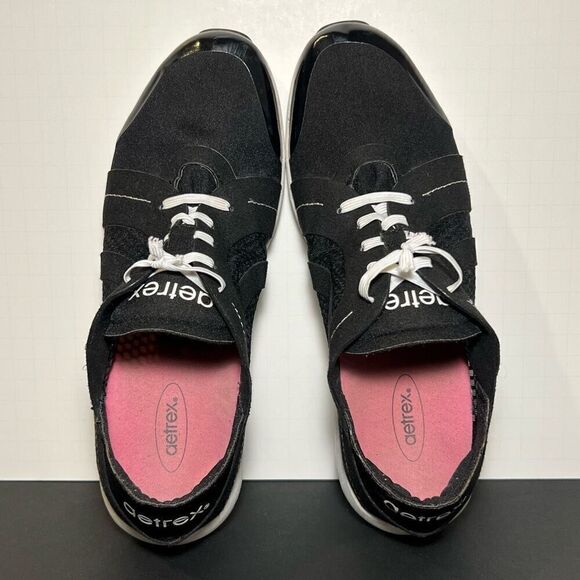 Womens AETREX Sloane Black Casual Sneakers / Size 9 - Picture 5 of 8